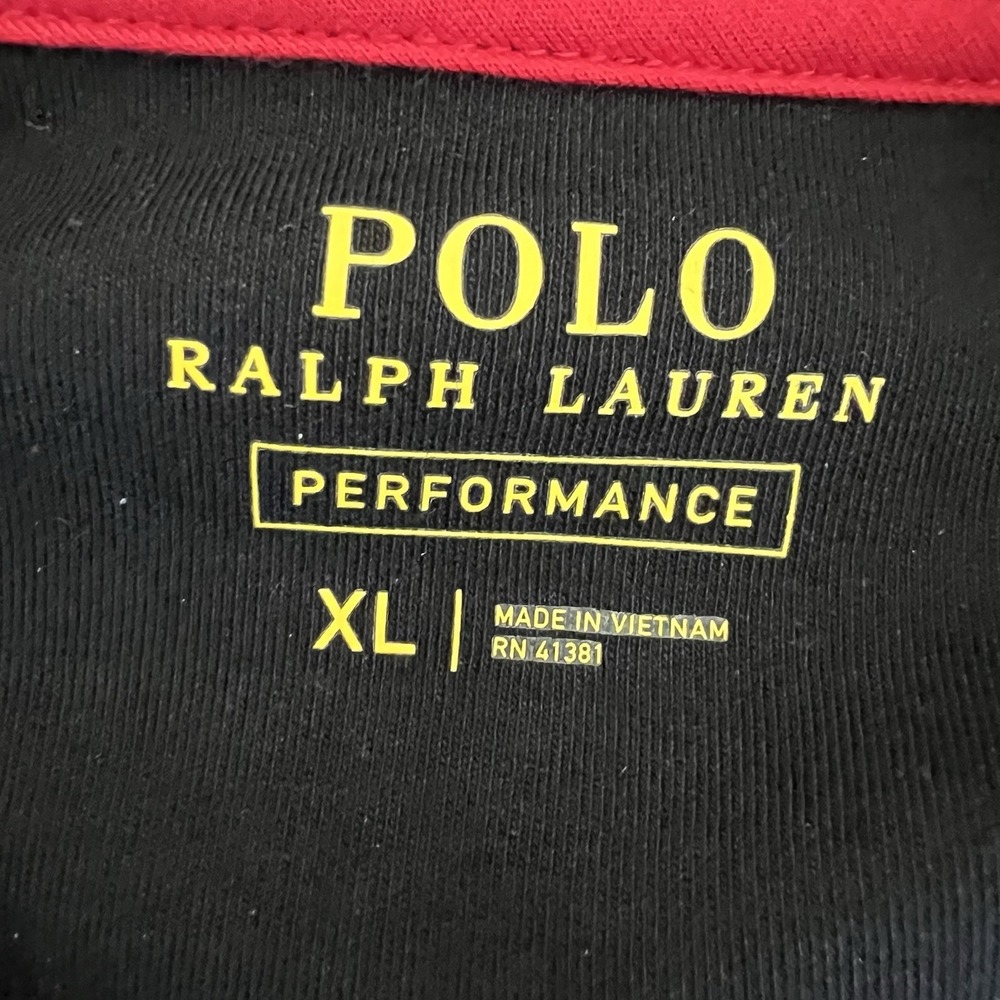 Polo Ralph Lauren Performance Full-Zip Track Jacket Men's XL Black/White /Red - Picture 13 of 13
